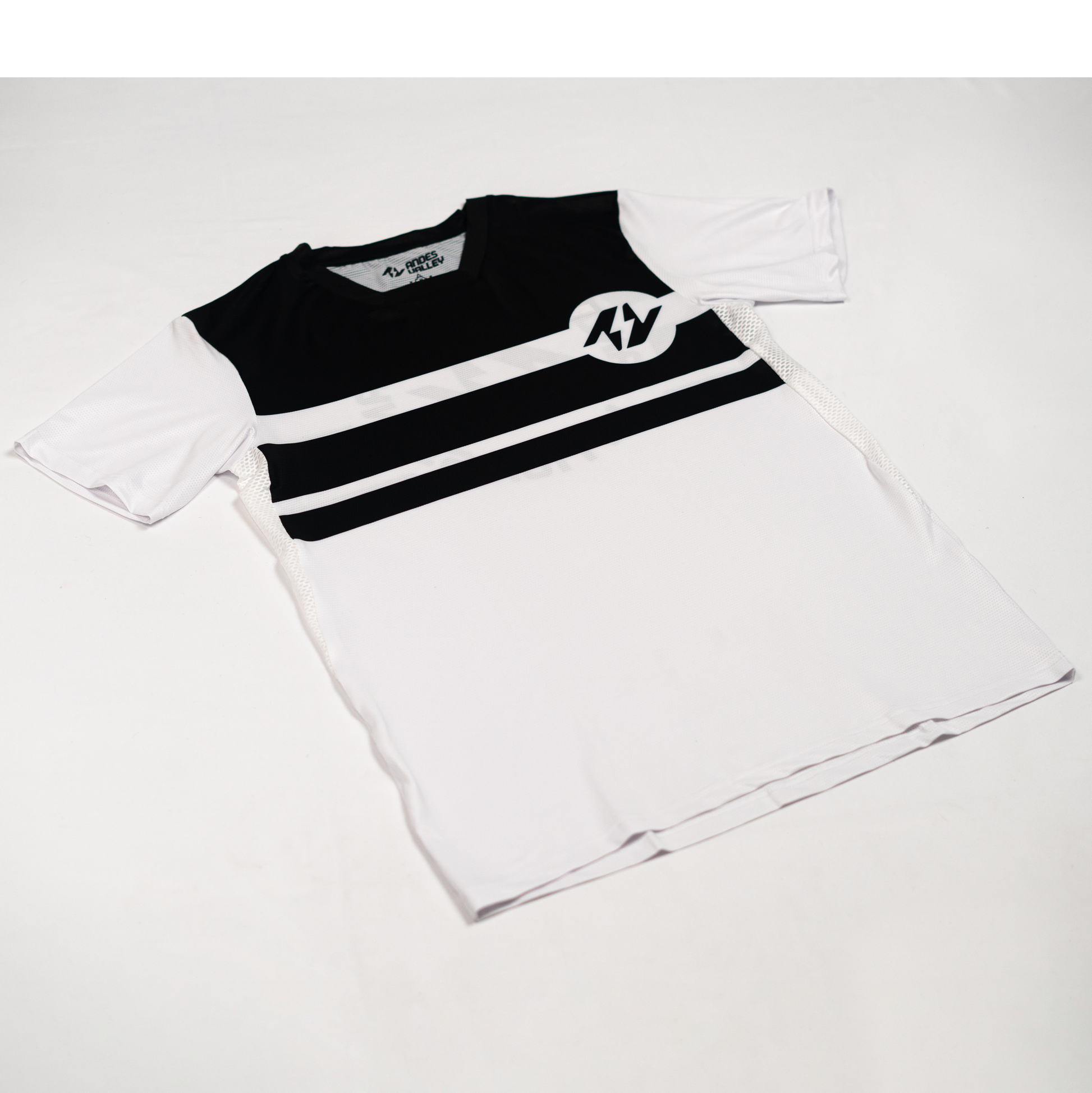 Retro Jersey - White - Short Sleeve - Basis Collection - Lightweight and breathable MTB jersey designed for trail and enduro riding by Andes Valley