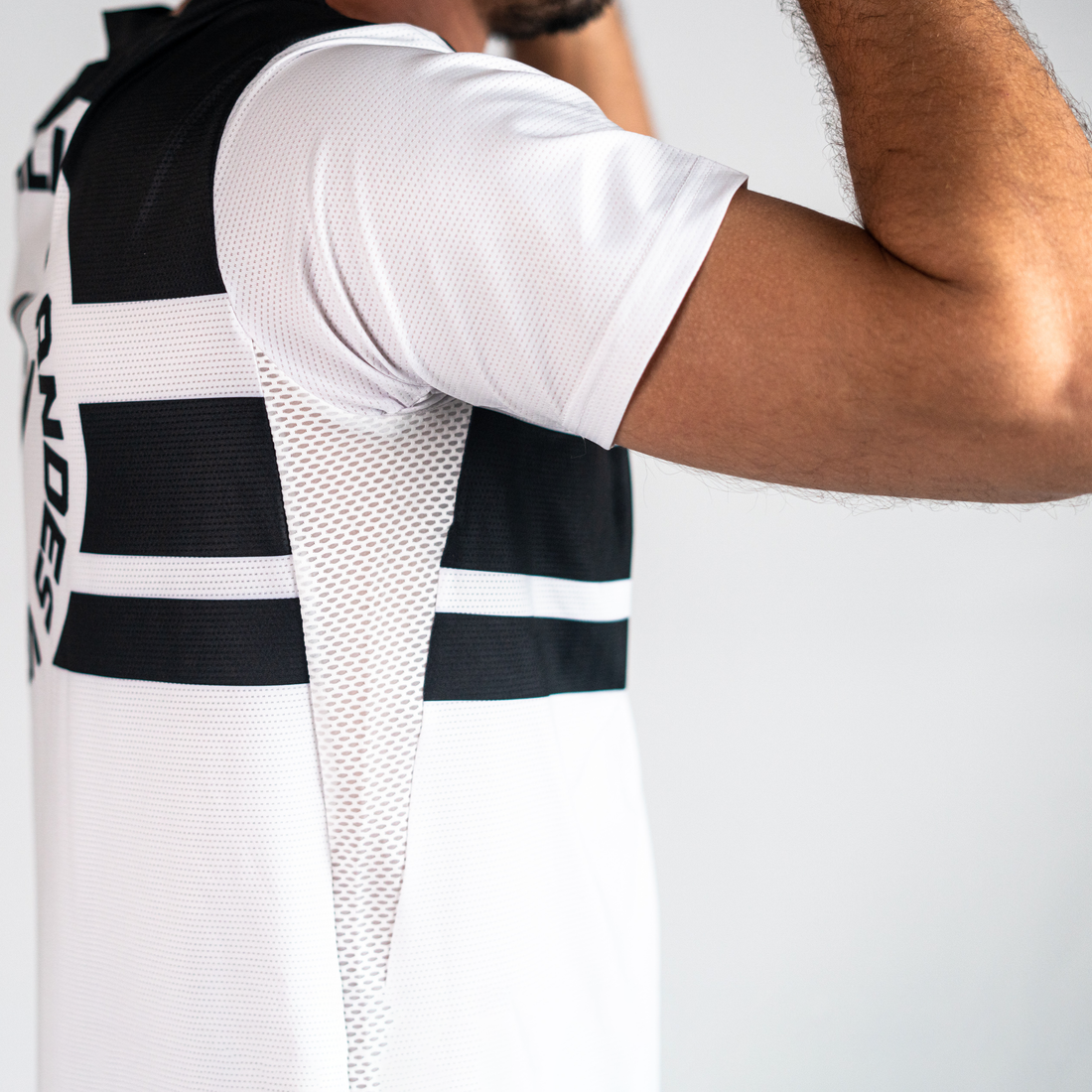 Retro Jersey - White - Short Sleeve - Basis Collection - Lightweight and breathable MTB jersey designed for trail and enduro riding by Andes Valley