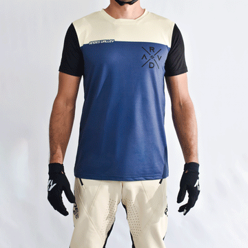 Mirage Jersey - Blue - Dunes Collection - Lightweight and breathable MTB jersey designed for enduro and trail riders by Andes Valley